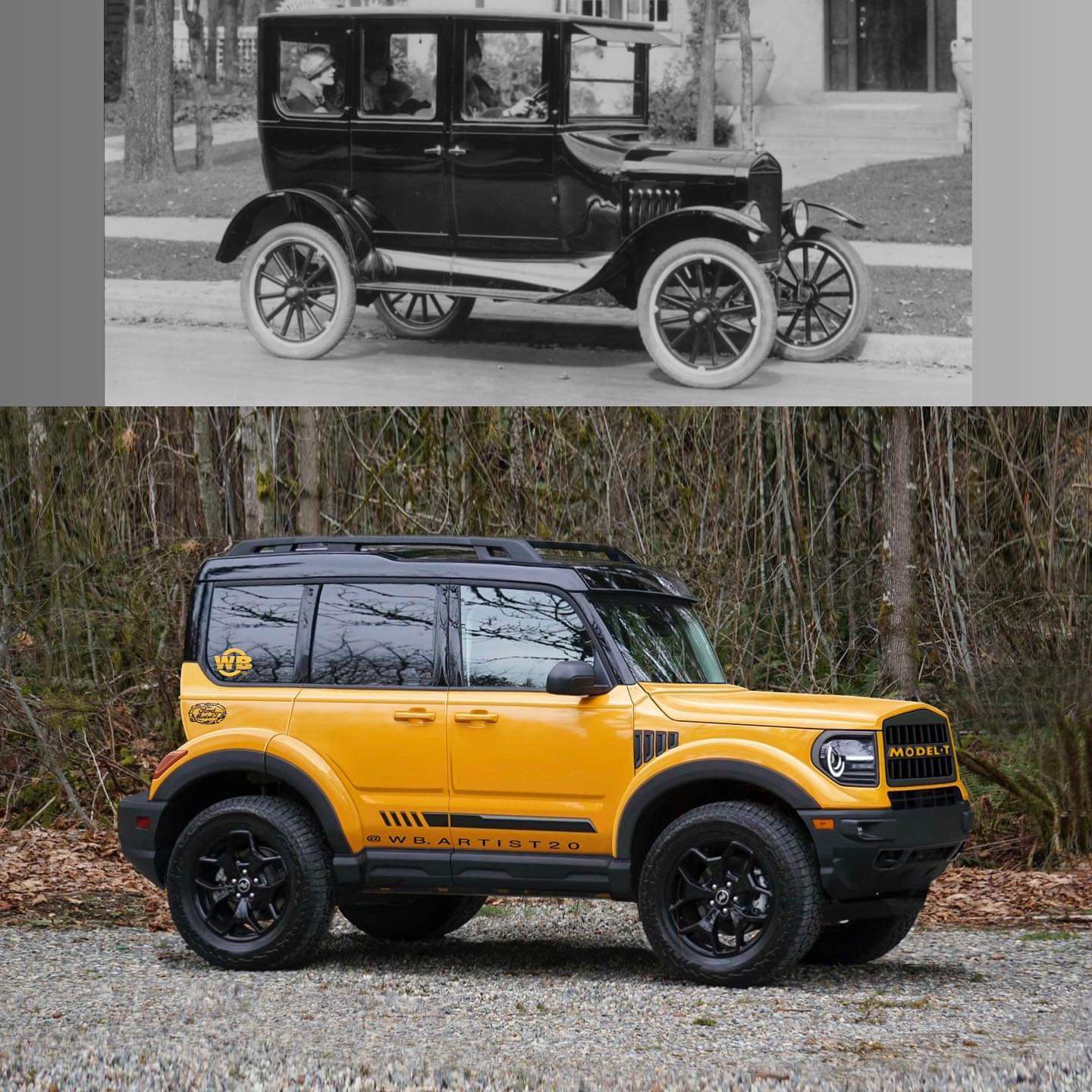 Modern Ford Model T SUV Digitally Comes to Life Riding Like a 2021