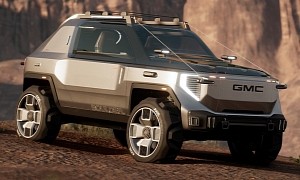 Modern GMC Jimmy Rendered as Electric Bronco Rival
