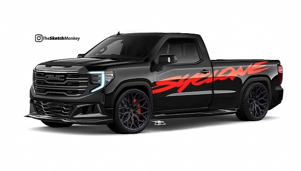 Modern GMC Syclone rendering by The Sketch Monkey