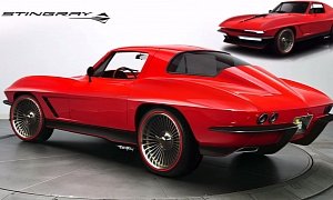 Modernized 1967 Corvette Stingray Looks Sharp, Chopped Roof Stands Out