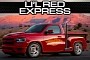 Modernized Dodge Li’l Red Express Takes Over the Crimson Soul of a Ram 1500