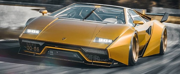Modernized Lamborghini Countach Looks Better Than Most Hypercars -  autoevolution