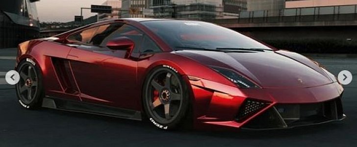 Modernised Lamborghini Huracan rendering