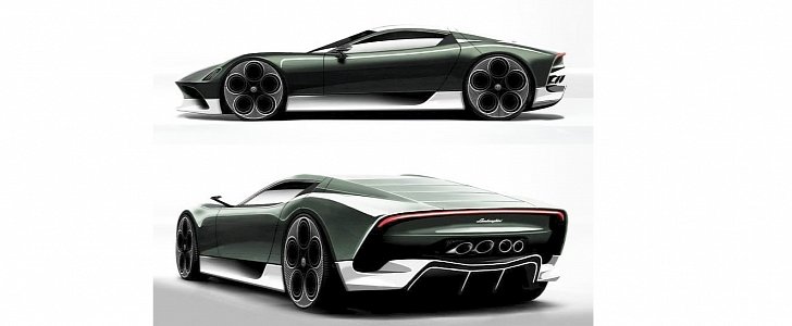 Lamborghini Miura rendering by The MT