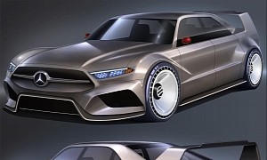 Modernized Mercedes-Benz 190 Evo II Imagined With DTM Cues and Mustang Vibes