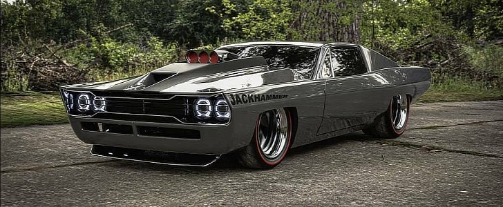 Modernized Plymouth GTX Flexes Supercharged Muscle in Sharp Rendering -  autoevolution