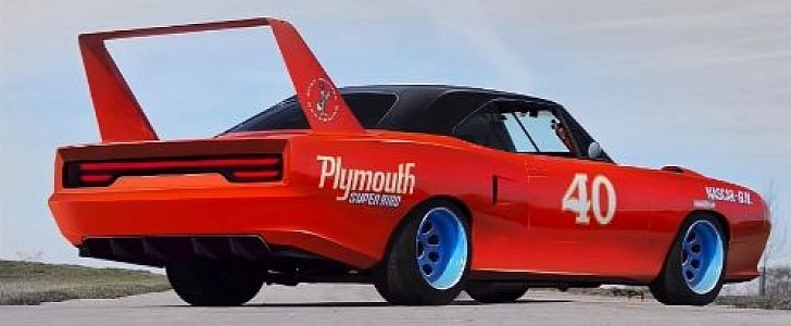 Modernized Plymouth Road Runner Superbird rendering