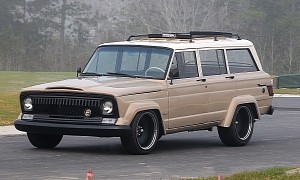 Modified 1966 Jeep Wagoneer Matches Chevy Silverado V8 Grunt With Fender Flares