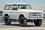 Modified 1967 Ford Bronco Tastefully Flaunts White Paint Job and Black Fuel Wheels