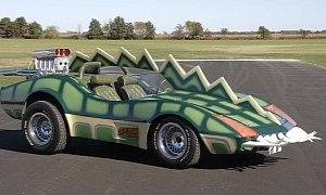 Modified 1975 Corvette C3 Frankenstein Drove in Death Race 2000 Goes on Auction
