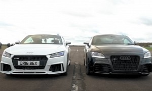 Modified Audi TT RS Generational Battle Shows Fun Can Come Sort-Of Cheap