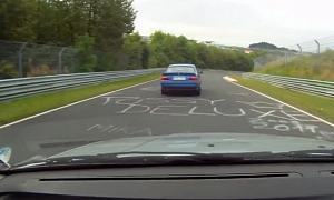 Modified BMW 328i Chases Race-Prepped Renault Clio on the ‘Ring