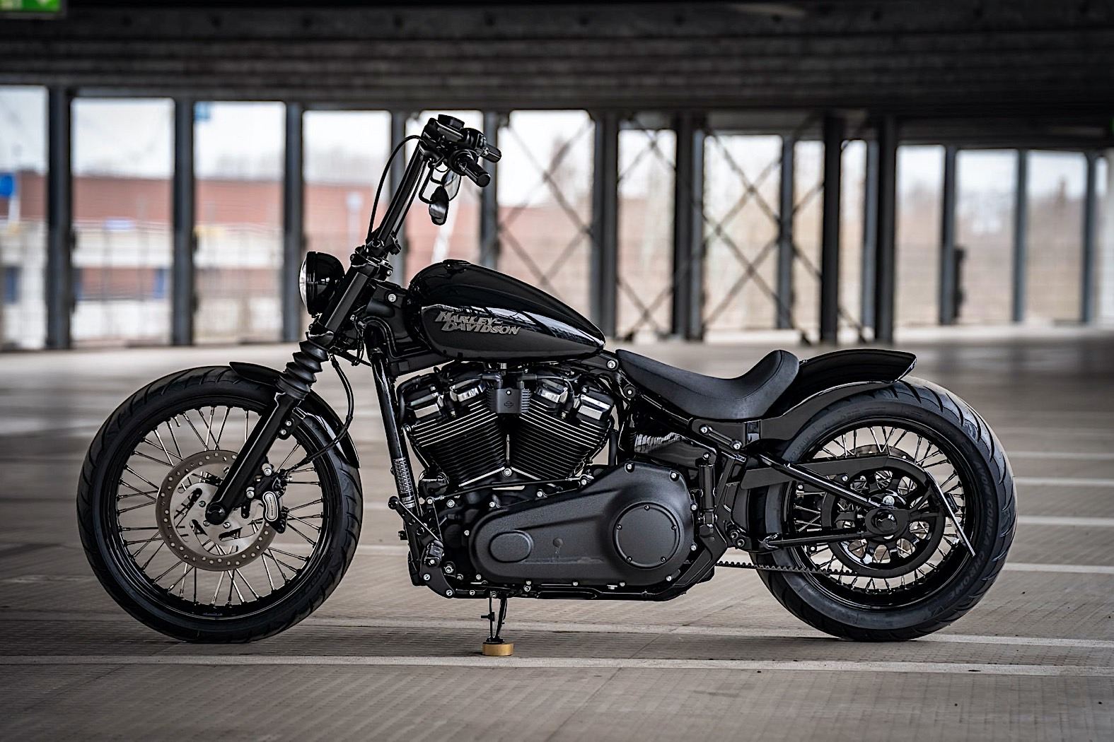 Modified Harley Davidson Is Anything But A Regular Street Bob Autoevolution