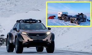 Modified Nissan Ariya Needs Diesel-Powered Help for Pole-to-Pole EV Expedition