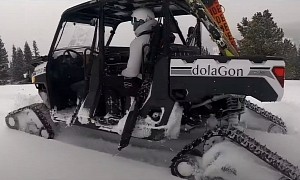 Modified Polaris Ranger UTV Claims To Be the World's First Self-Driving Ski Lift Vehicle