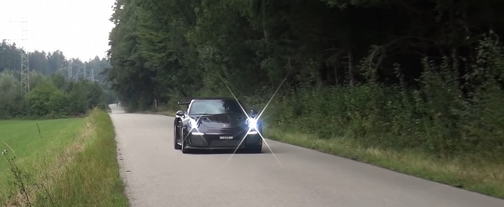 Modified Porsche 911 GT2 RS Weissach Nails 200 mph on Autobahn Like It’s Nothing