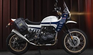 Modified Royal Enfield Himalayan Pays Homage to Rothmans’ Porsche 911 SC RS