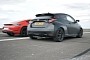 Modified Toyota GR Yaris vs. Porsche 718 Cayman Drag Race Ends Rather Predictably