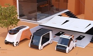 Modular Electric Pods Connect to Each Other to Create a Smart Mobility Solution