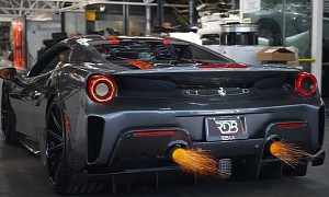 Moe Shalizi's Ferrari 488 Pista Spider Gets Very Loud With New Exhaust System