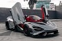 Moe Shalizi’s McLaren 765LT Spider Gets a New Grey Wrap and Carbon Hood