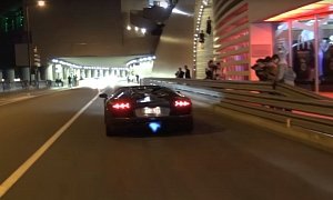 Monaco Policemen Show Great Determination to Chase an Aventador in a Citroen C4