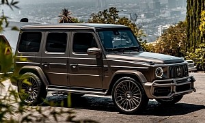 Monochromatic Mercedes-AMG G 63 Rides the Summer Waves on Color-Matched Wheels