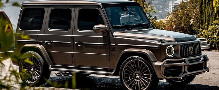 Mercedes-AMG G 63 with custom paintjob is monochromatic by Platinum Group on Instagram