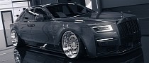 Monochromatic Rolls-Royce Ghost Slack-Jaws Into “Baw$$ Mode” via Bagged CGI