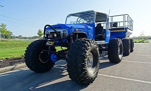 Monster 1972 Toyota FJ40 With Matching Trailer Can Roar Its LS1 Over Any Terrain