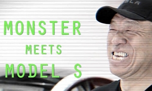 Monster Tajima Drives and Loves the Tesla Model S [Video