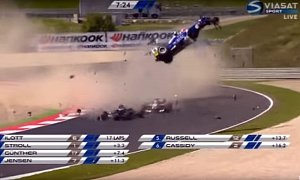 Monster Three-Car Crash in FIA Formula 3 Ends the Race Prematurely