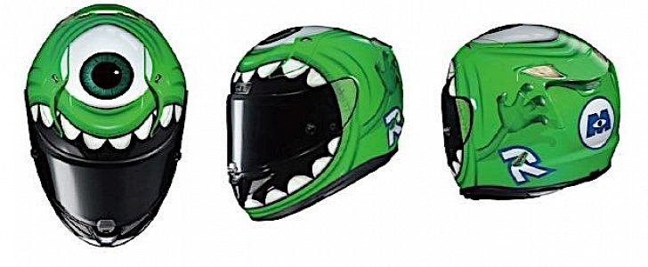 Mike Wazowski motorcycle helmet