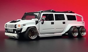 Monstrous Six-Wheeled Hummer H2 Can Only Be a Custom Diecast Build