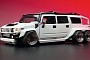 Monstrous Six-Wheeled Hummer H2 Can Only Be a Custom Diecast Build