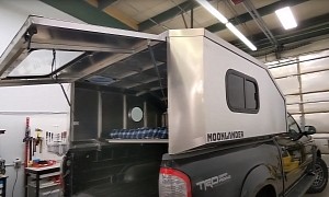 MoonLander Truck Bed Camper Is Among the Lightest on the Market, Also Serves as a Topper