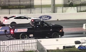 “Mopar Dragpak” Ram Drags Shelby GT500 and Camaro, Quickly Embarrasses Both