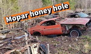 Mopar Junkyard Hidden in the Woods Is Dodge Challenger, Plymouth 'Cuda Heaven