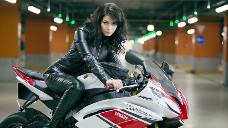 Girl on a superbike