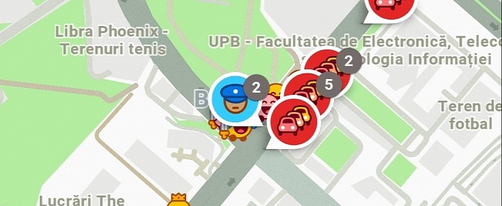 Waze traffic reports