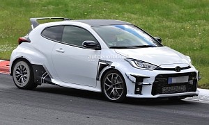 More Extreme Toyota GR Yaris Spied at the Nurburgring With Big Wing, Other Mods