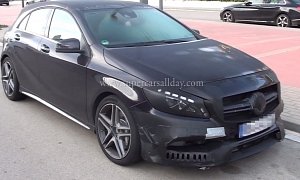 More Powerful 2015 Mercedes-AMG A45 S Prototype Fires Up Its Engine