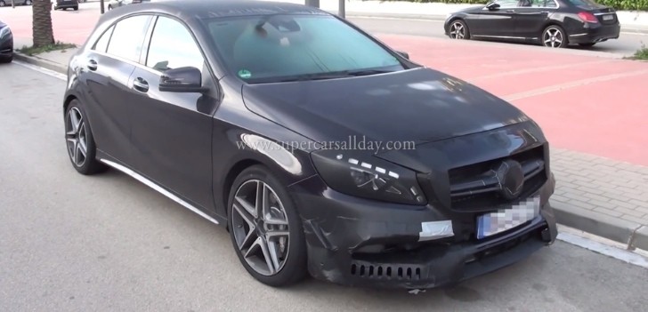 More Powerful 2015 Mercedes-AMG A45 S Prototype Fires Up Its Engine
