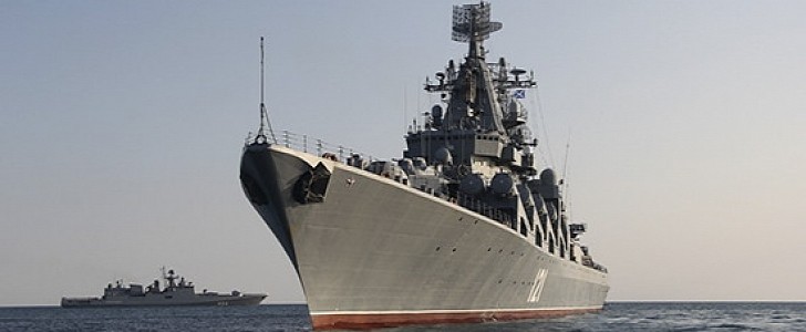 Missile cruiser Moscow (Moskva) is Russian Black Sea Fleet's flagship