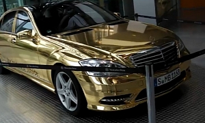 Most Glamorous Mercedes Is Wrapped in Gold