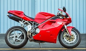 Mostly-Clean 2001 Ducati 996 With Termignoni Pipes Is Getting Ready for Auction