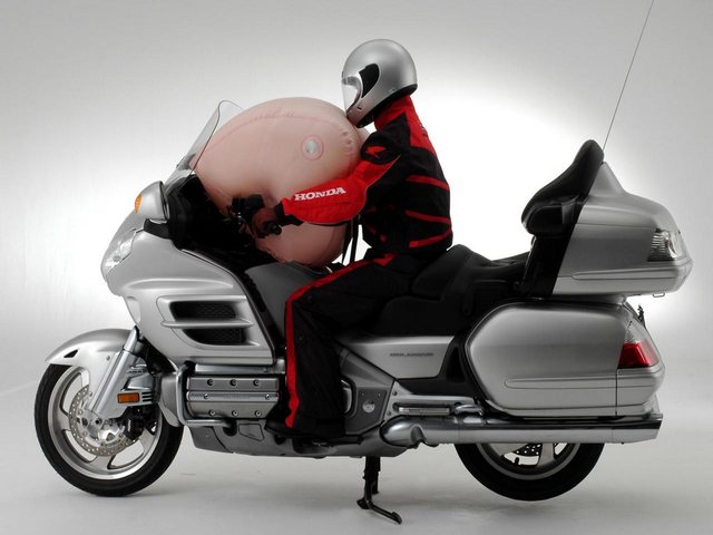 Honda's airbag on the GoldWing