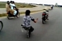 Motorcycle and Roller Blade Insane Epic Win