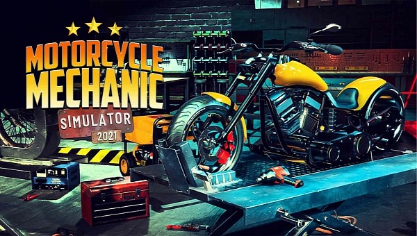 Motorcycle Mechanic Simulator 2021 key art