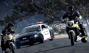 Motorcycle vs. Car Drift Battle 2: Police Chase